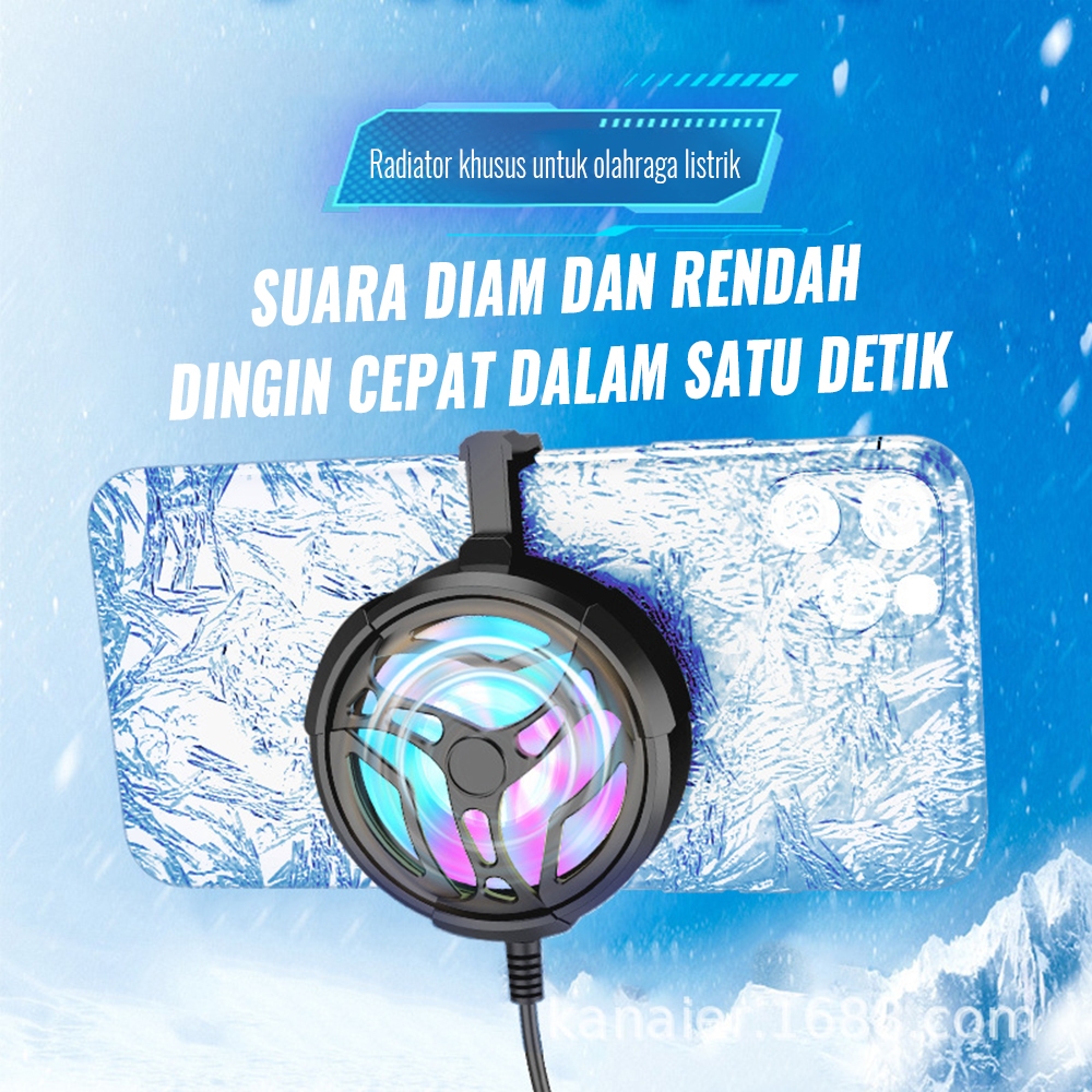Ponsel Clip-on Kabel USB Dingin Cool Gaming Cooler Radiator Al01 Handphone Pendingin Radiator Game U