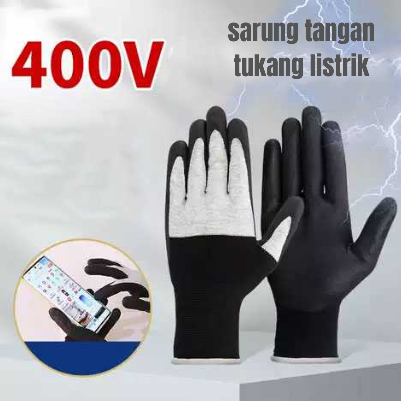 Hgsafety Sarung Tangan Safety Low Voltage Insulation Glove 400V Size L - QE400