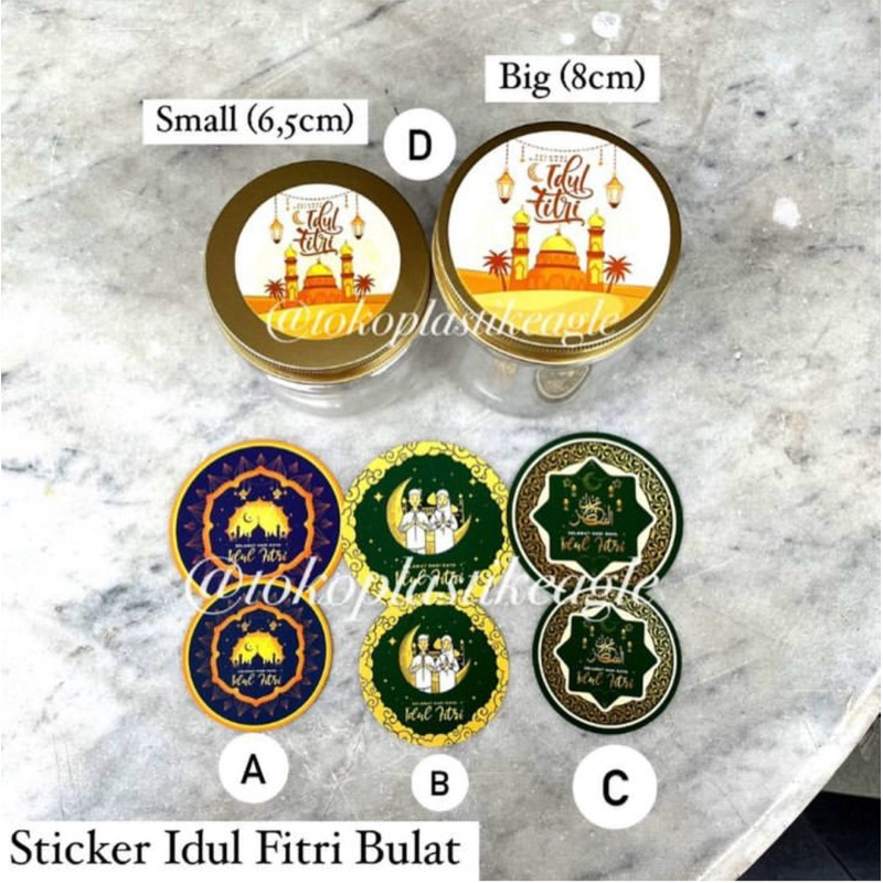 

(isi 10pcs) [EDISI IDUL FITRI] Sticker Idul Fitri Bulat