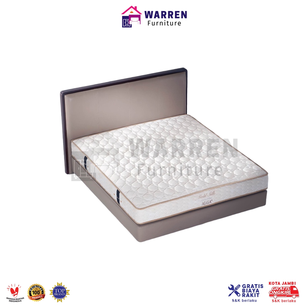 ALGA Kasur Springbed Gold Silk Orthopedic (Paket Set)