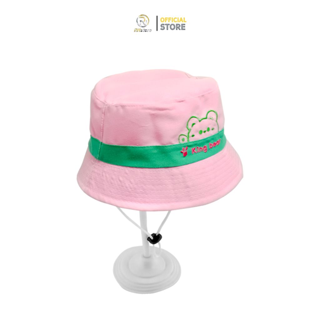 Topi Bucket Anak Bordir King Bear