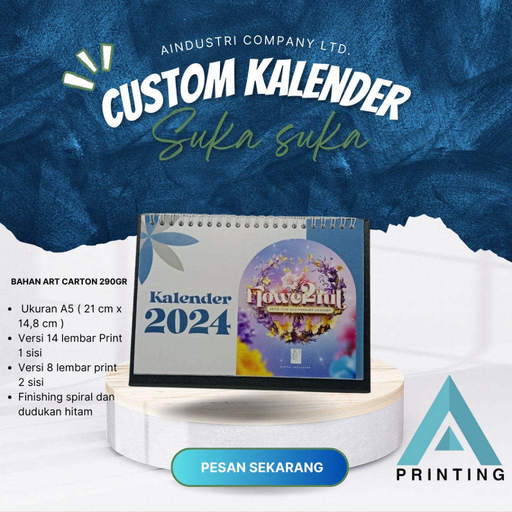 

Kalender duduk / kalender meja / custom foto suka-suka / desain bebas