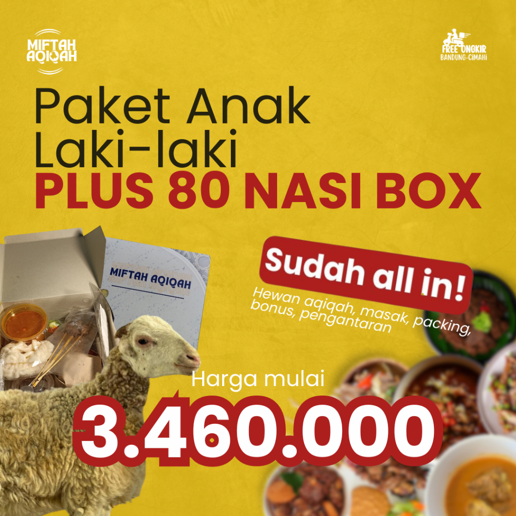 

Paket Aqiqah Anak Laki-laki 80 Box