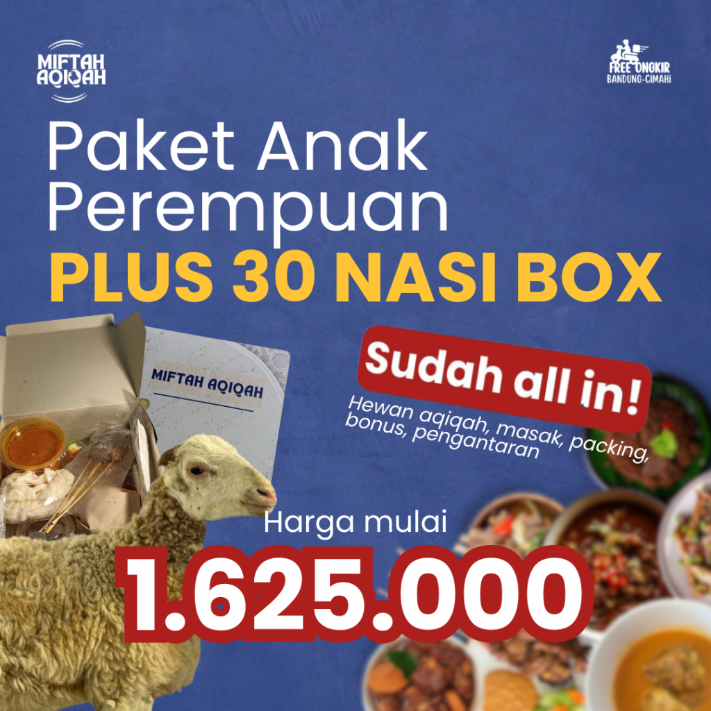 

Paket Aqiqah Anak Perempuan 30 B0x