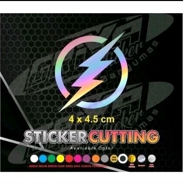 Stiker VIRAL PETIR BLEDEK HALILINTAR stiker cutting murah