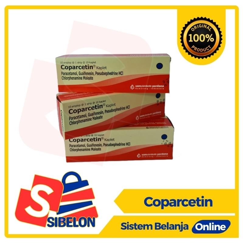 Coparcetin-10 Strip 10 Kaplet-Obat Batuk Dan Flu-Sampharindo-Original