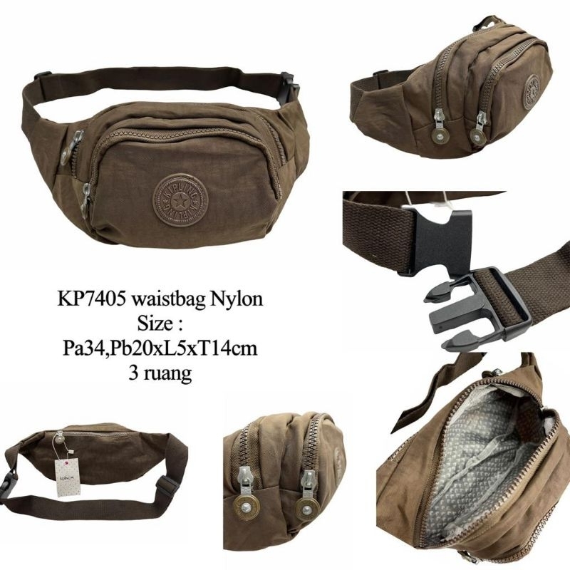 KIPLING KP 7405 WAIST BAG TAS PINGGANG UNISEX PRIA WANITA