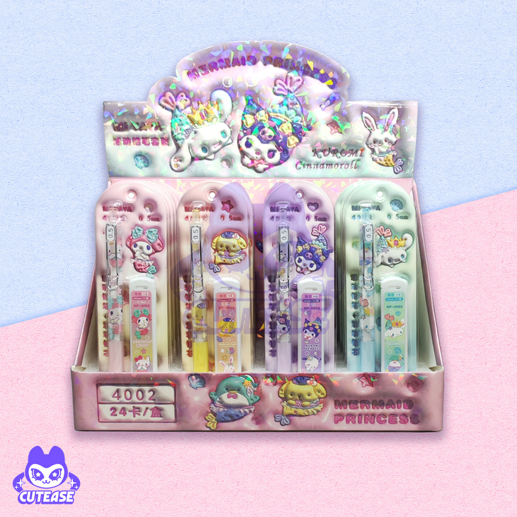 

PENSIL MEKANIK SET ISI PENSIL MOTIF SANRIO KUROMI MELODY CINNAMOROLL