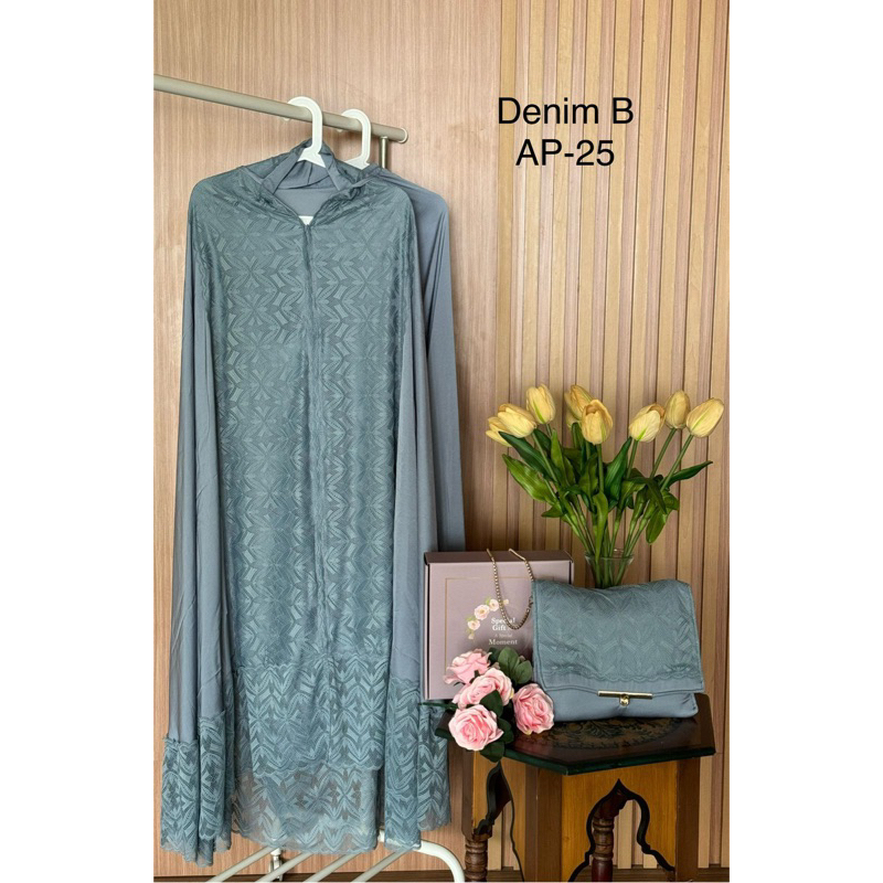 Mukena ZaraSilk Premium - DENIM B