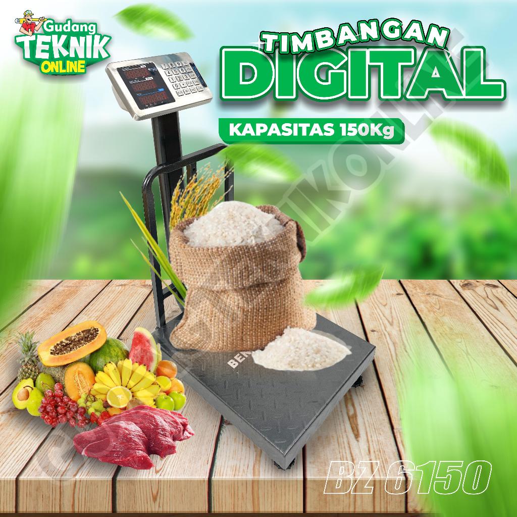 (BENZ) Timbangan Duduk Digital Rail Benz 150Kg / Timbangan Digital Benz150 Kg