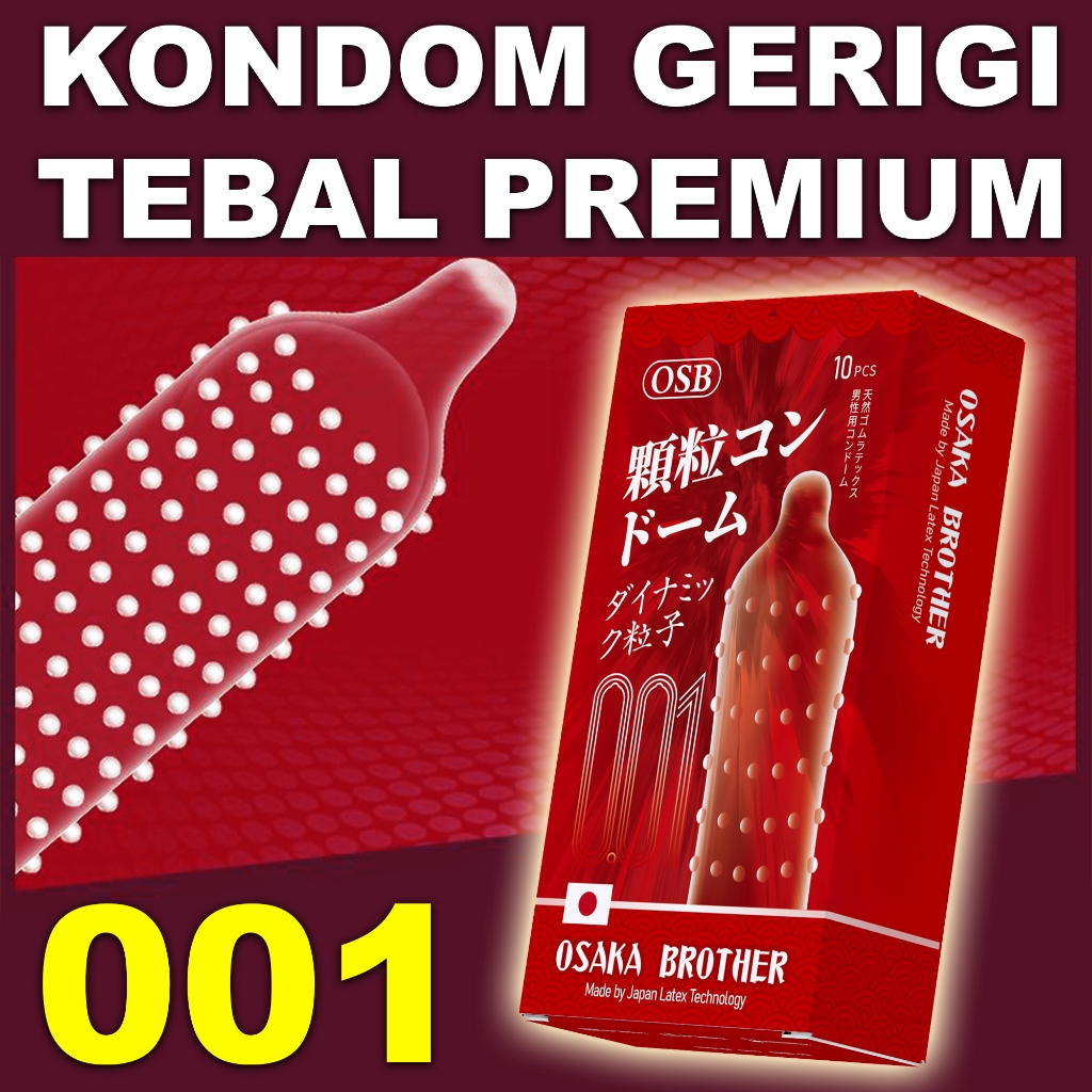 Kondom Tahan Lama untuk Pria Tertipis Berduri Bersisik dan Bergerigi - OSB Japan Condom - KWALITAS J