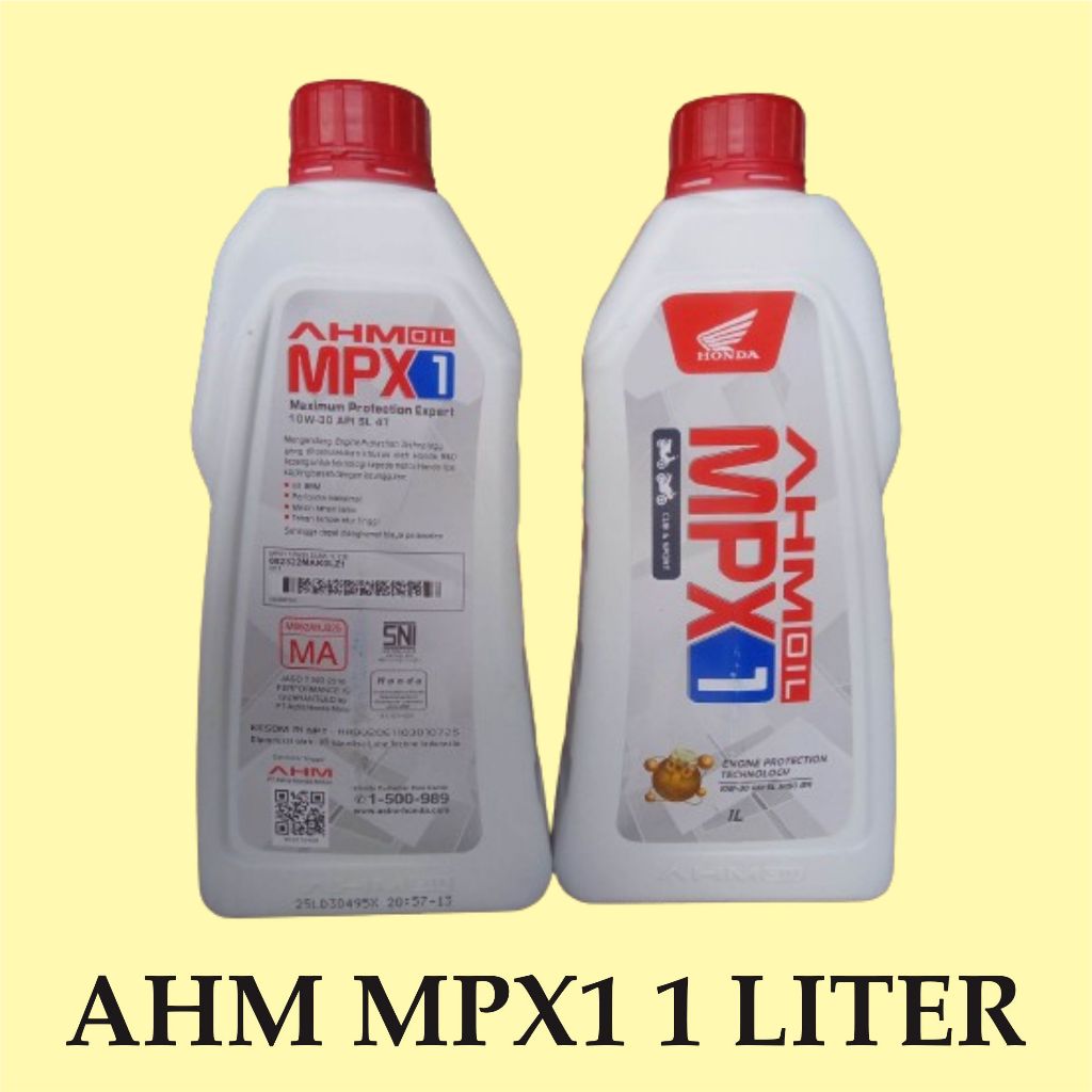 Oli AHM MPX 1 Oli Motor Bebek & Sport MPX1 1 L