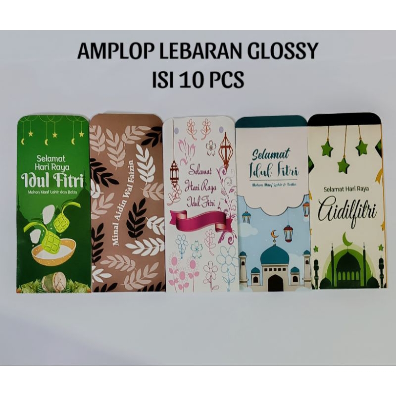 

amplop lebaran murah (panjang) isi 10 pcs glossy