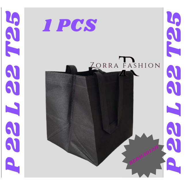 

TAS BOX SPUNBOND HANDLE uk 22x22x25 / Goodie Bag Box Polos / Cream