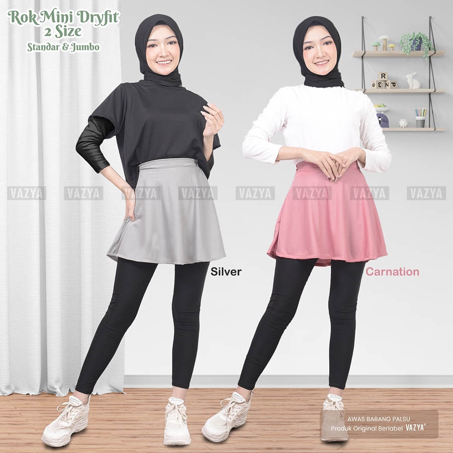 Rok Sporty Mini Polymesh Dryfit / Rok Sporty Jumbo / Rok Celana Sporty Muslim / Rok Sport / Rok Olah