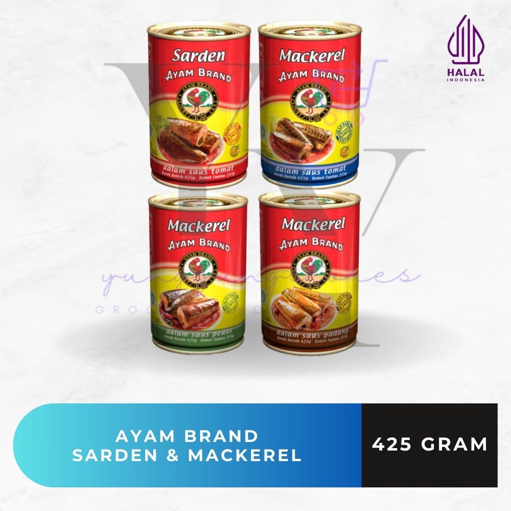 

Star 1212 Ayam Brand Sarden Mackerel Tomat Pedas Padang 425 Gram