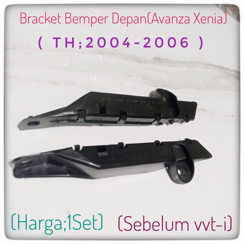 Bracket bemper depan avanza Xenia 2004 2006 Dudukan Bemper Avanza Xenia depan dudukan Bemper depan A