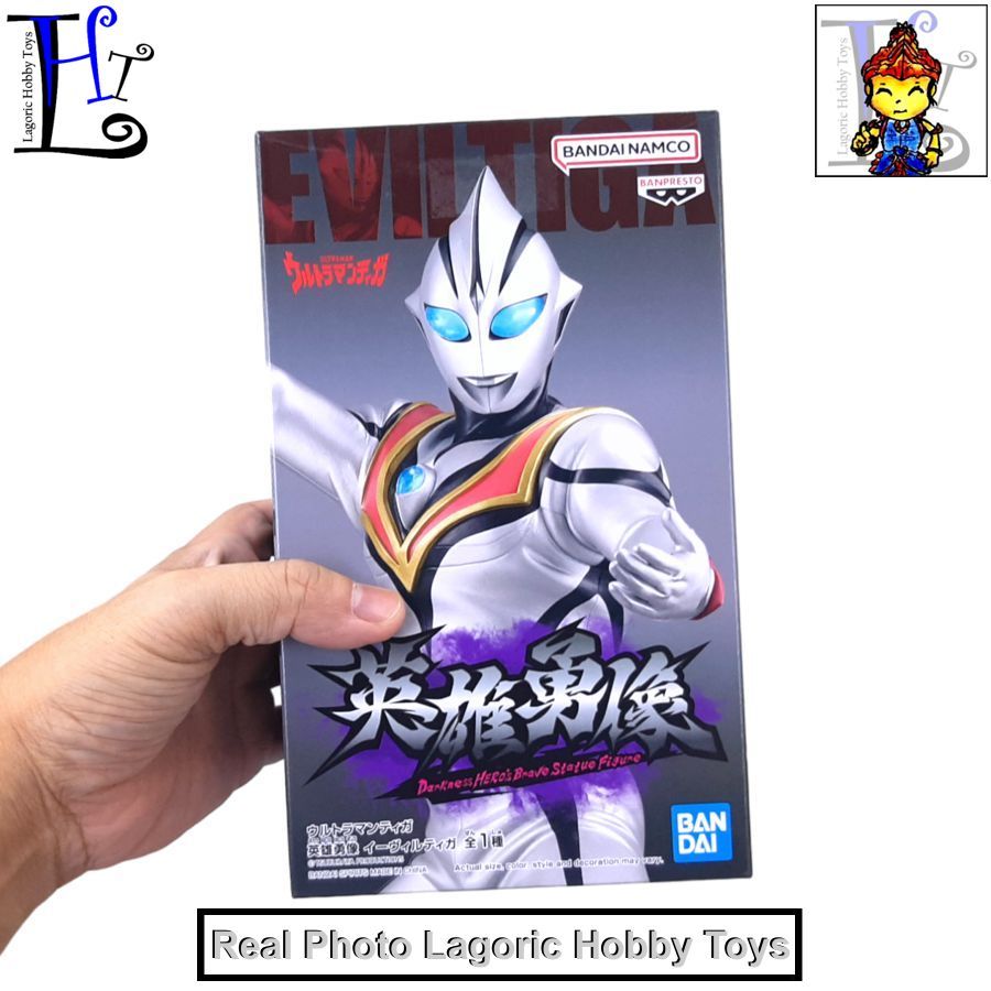 Hero.s Brave Statue Figure Ultraman Evil Tiga Banpresto Mainan Figure