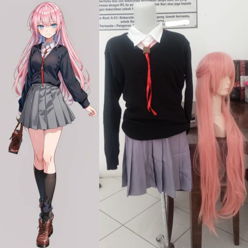 Cosplay Costume dan Wig Shikimori Micchon