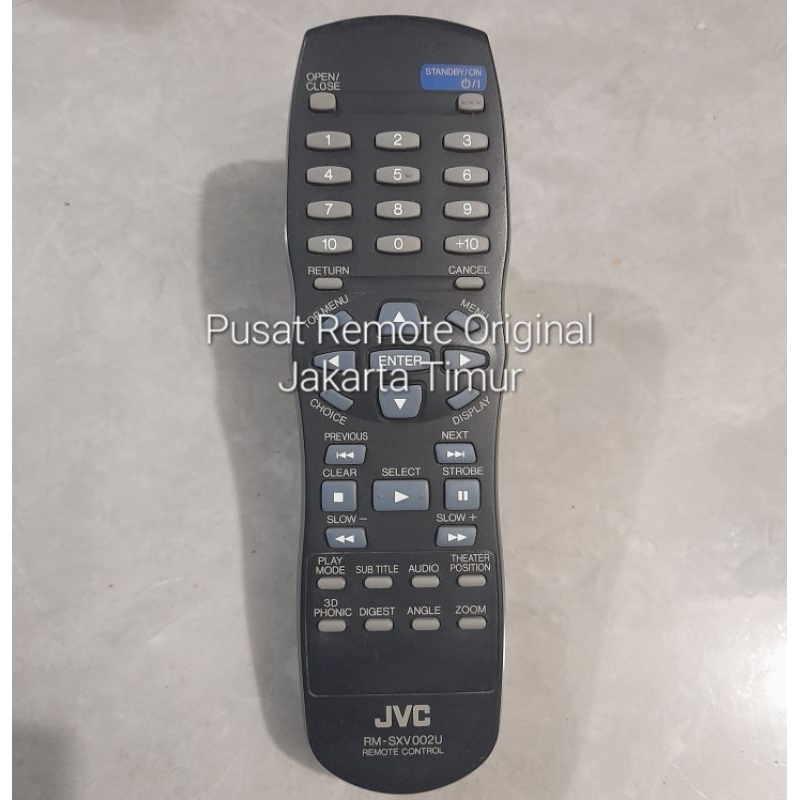 REMOTE REMOT DVD COMPO JVC RC-SXV002U ORIGINAL ASLI