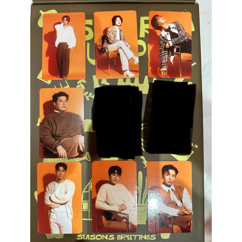 SUPER JUNIOR Season Greetings 2024 - Photocard Benefit InterAsia (Leeteuk Heechul Yesung Shindong Eu