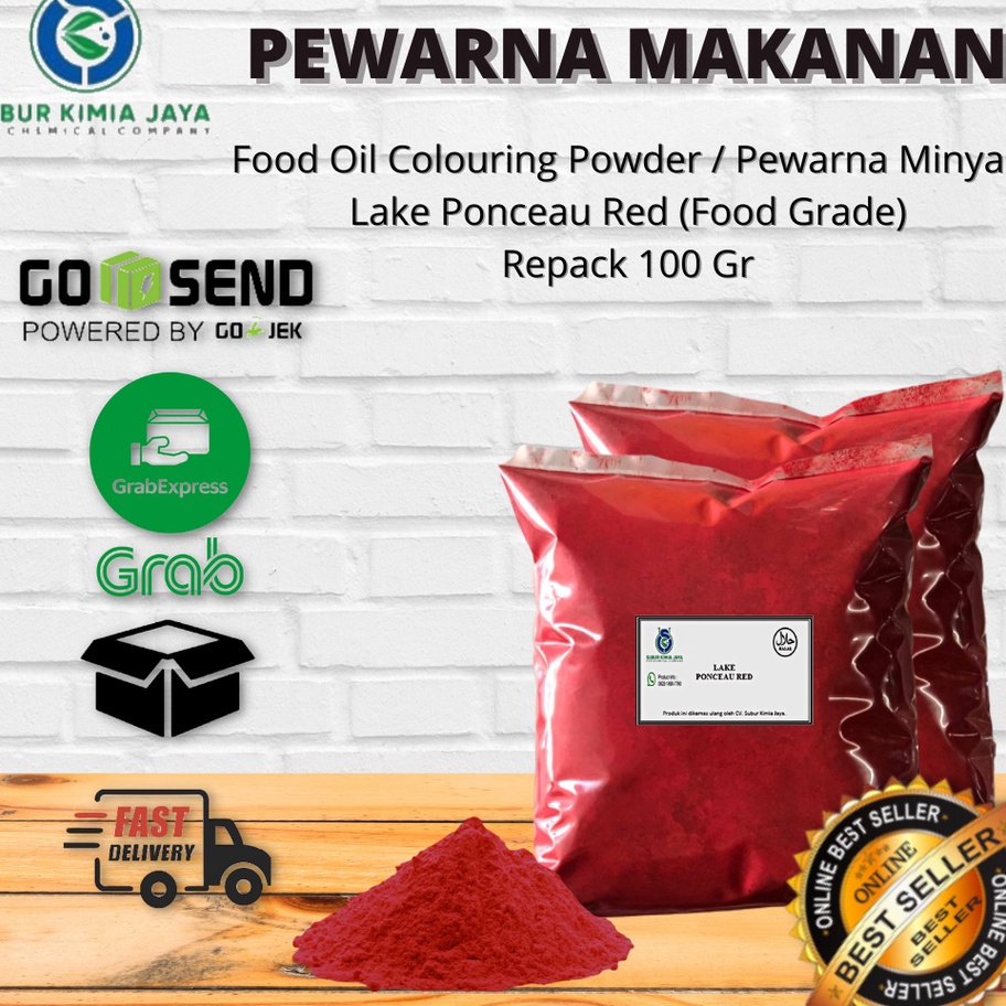 

Terlaku Pewarna Bubuk Oil Minyak Ponceau Red 1 gr