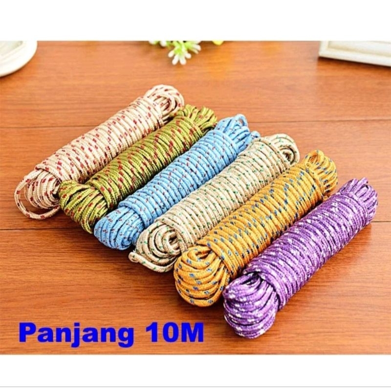 Tali Jemuran Baju Bahan Nylon / Tali Tambang 10 meter / Tambang Jemuran