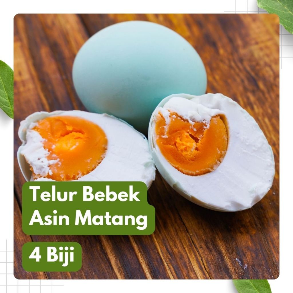 

Telur Bebek Asin Matang Rebus Siap Makan Fresh