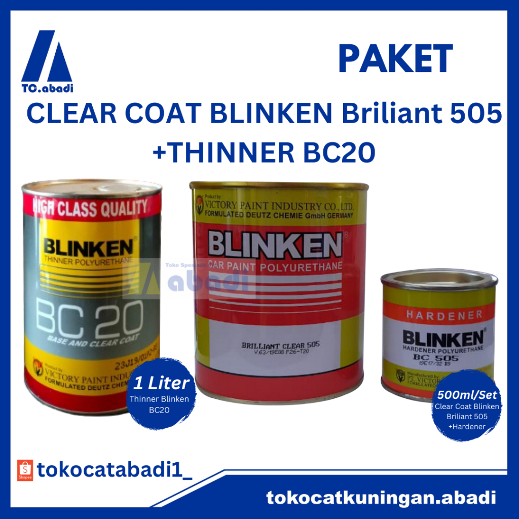 PAKET CLEAR BLINKEN BRILIANT 505 + THINNER BLINKEN BC20