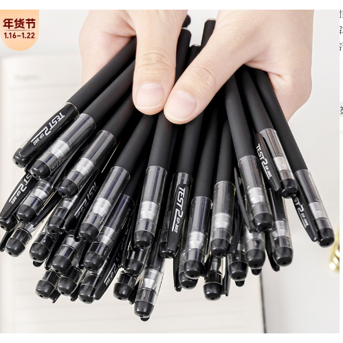 

Pulpen Hitam Ballpoin Hitam Pen Hitam Black Pen Sekolah Grade A Black Ballpoint Kantor S5 42