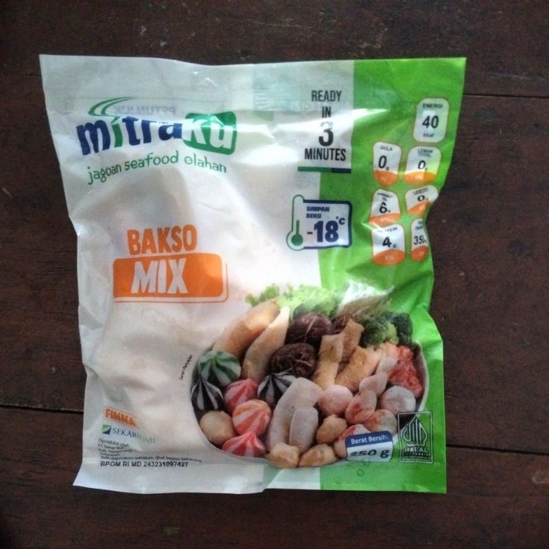 

Mitraku Bakso Ikan Mix 250gr