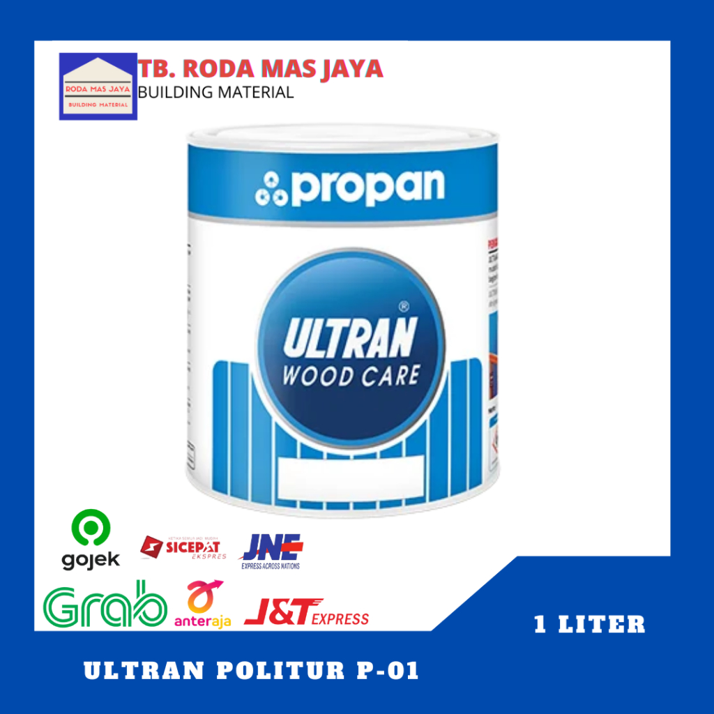 Ultran Politur P-01/Politur Kayu/Ultran Wood Care/Ultran Politur 1lt