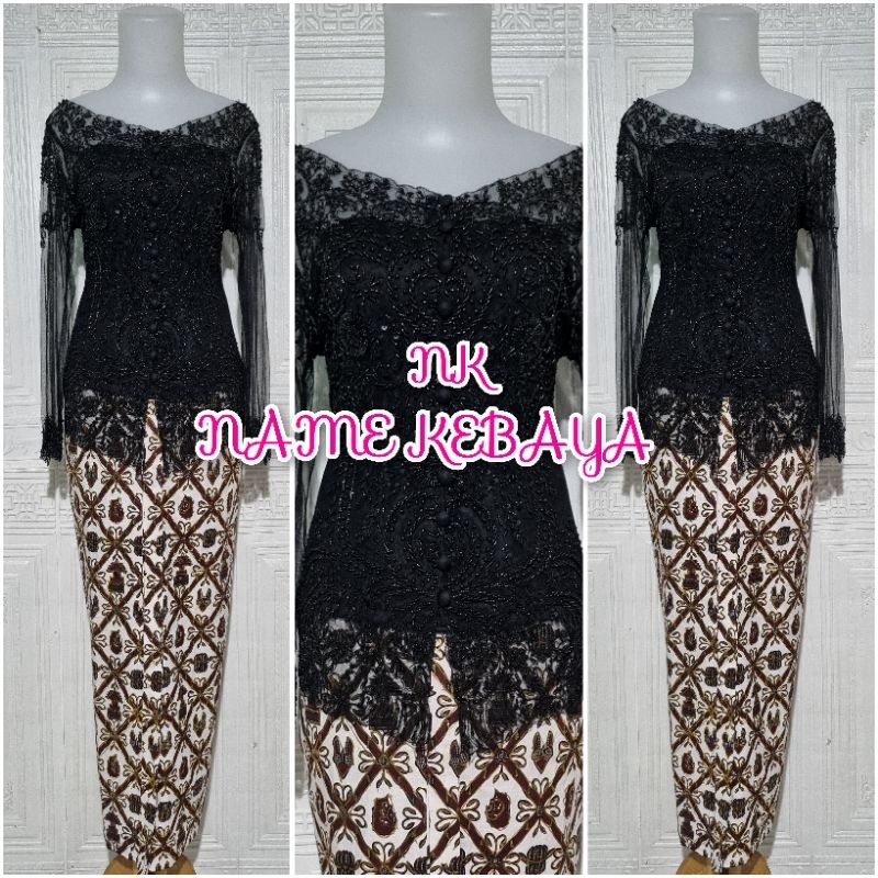 set kebaya pesta kebaya kerah sabrina kebaya wisuda modern