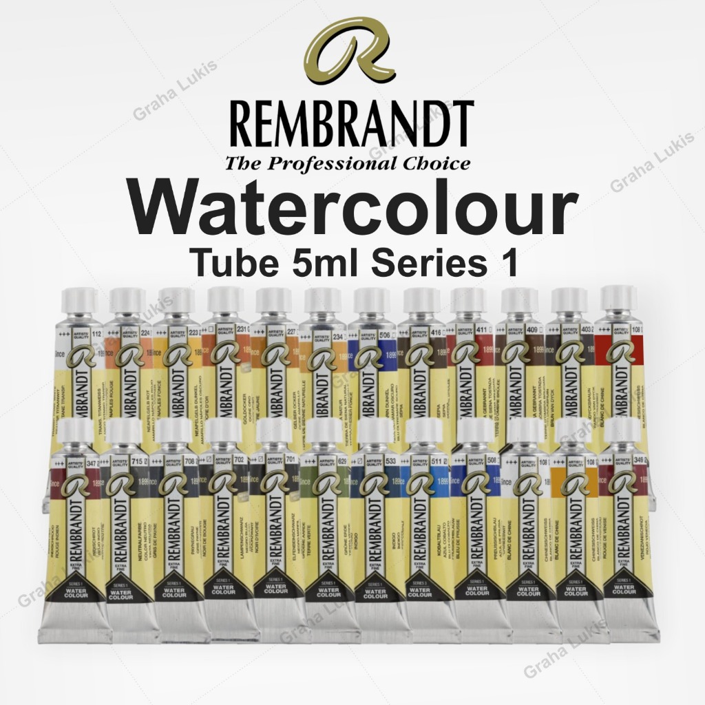 

Rembrandt Water Colour Tube 5ml Series 1