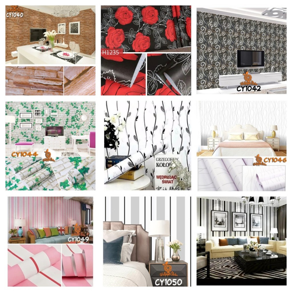 Wallpaper Sticker ORANGE CY 1040-1054