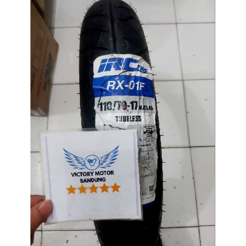 BAN LUAR IRC 110/70-17 IRC RX-01 RX-01 IRC ORIGINAL BAN R15 R25 MT25 MT15 GSX MX NEW CBR 150 CB150 S