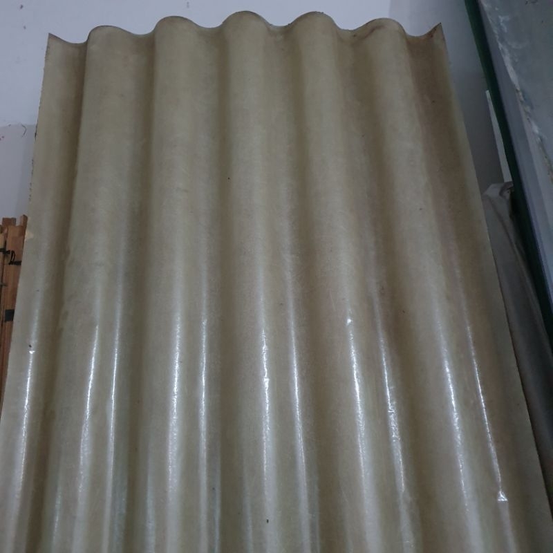 atap fiber gelombang besar