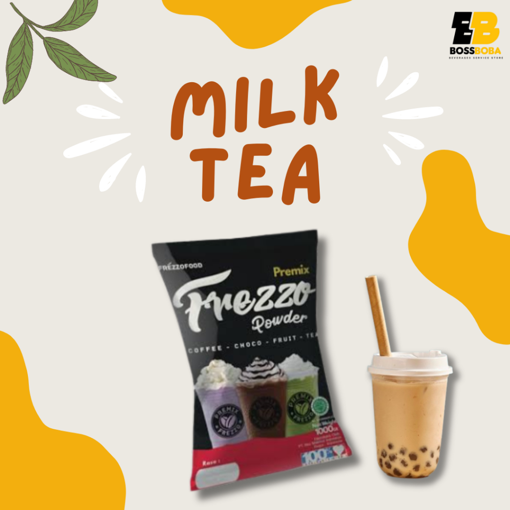 

Bubuk Minuman Rasa Milk Tea Premix Frezzo Powder Drink 1kg/Minuman Kekinian Murah/Bossboba