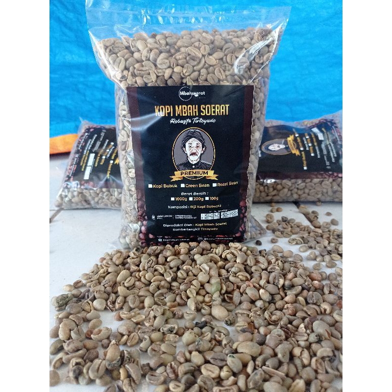 

kopi green bean Robusta Tirtoyudo Mbah Soerat grade 2
