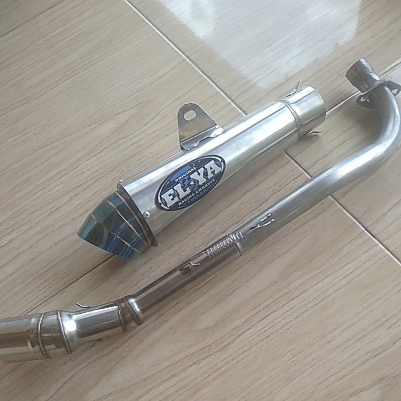 Knalpot racing ELYA ORIGINAL model dpj bss dos vega r zr jupiter z supra revo karisma c70 dll