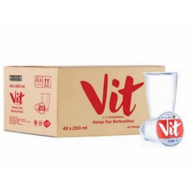 Vit Air Mineral gelas 220 ml 1 dus