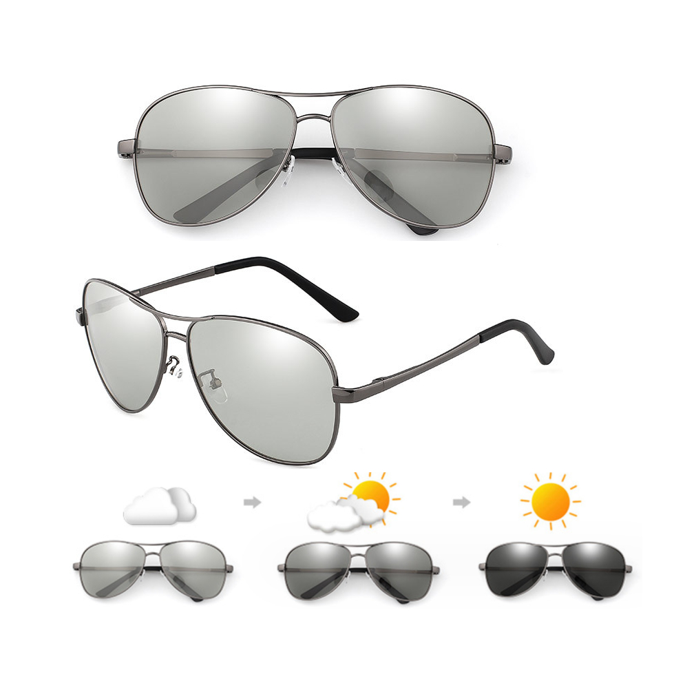 Kacamata POLICE 1588 photocromic sunglasses pria wanita polarized UV400 KACA MATA PHOTOCHROMIC AVIAT