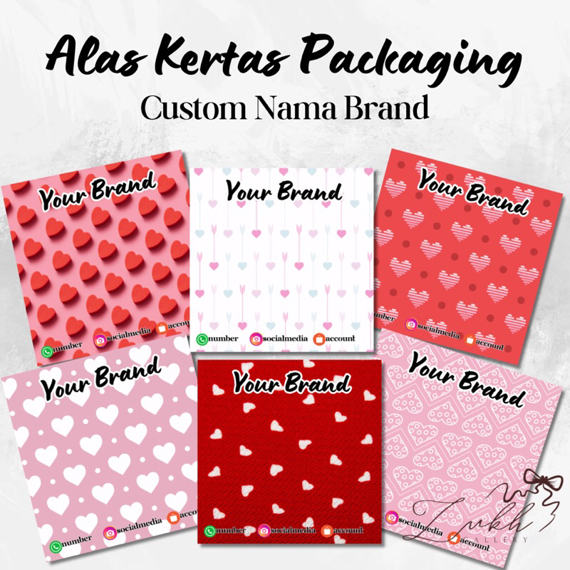 

#1 Alas Kertas Packaging Aksesoris Custom Nama Brand + Free Plastik | Alas Packing Motif Love Gelang Cincin | Alas Kertas Mini Gift Snack | Alas Kertas Packing Freebies | Alas Dudukan | Alas Beads Gelang | Cute Paper | Alas Kertas Brand