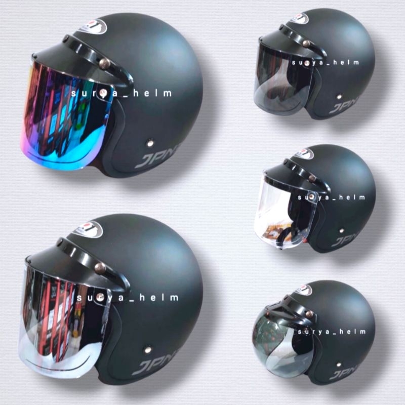 HELM CLASIC JPN ORIGINAL WARNA HITAM DOF