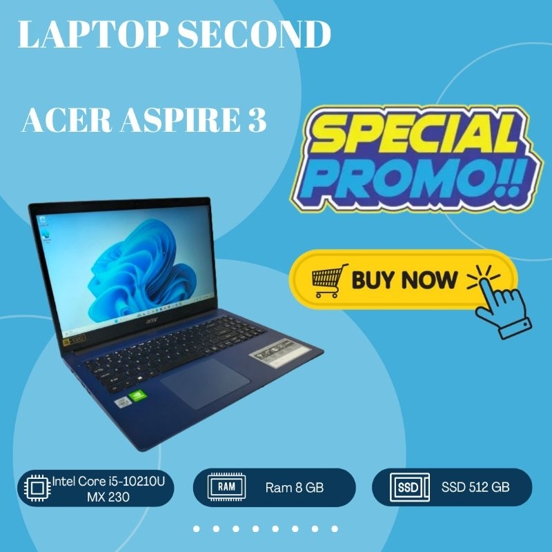 Laptop Acer Aspire 3 Core i5 Ram 8 GB