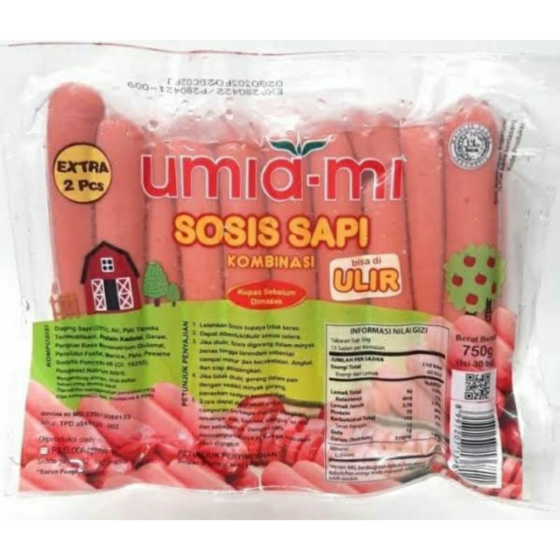 

Umiami Sosis Sapi Ulir 750 gr Isi 30 pcs