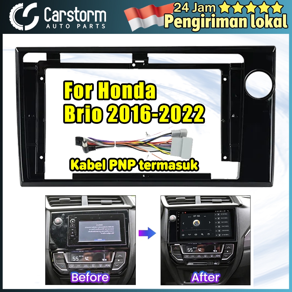 Carstorm 9 inch Android Head Unit Frame for Honda Brio 2015 2016 2017 2018 2019 2020 2021 PNP