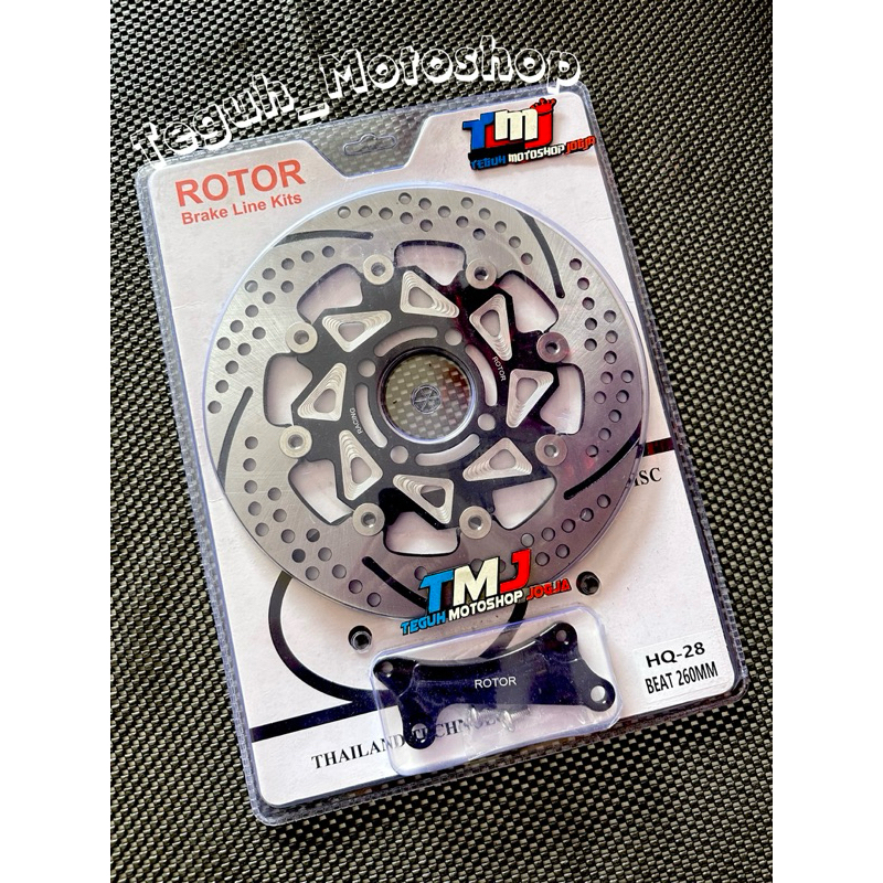 Disc Piringan Cakram Depan Rotor Galper Galfer Brembo Kismoco Moss 260MM Full Cnc Beat Vario Scoopy 