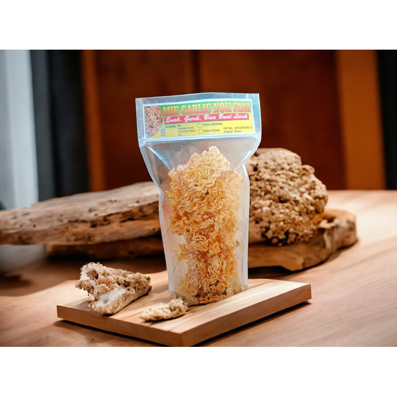 

mie garlic pedas asin