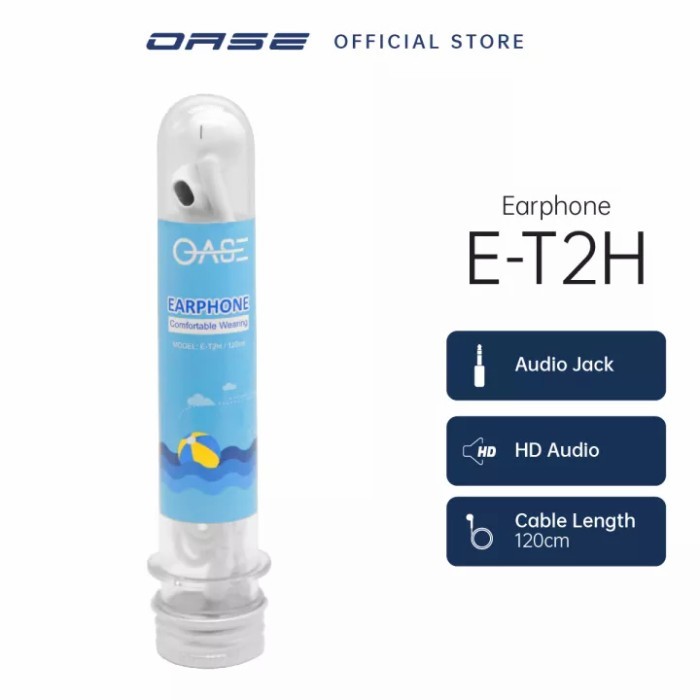 Earphone Oase E-T2H - Headset - Handfree berkualitas Original Oase